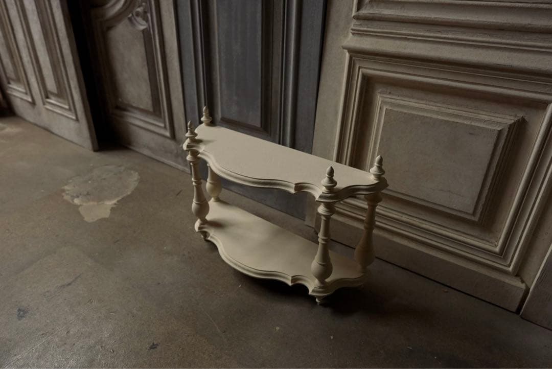 【受注製作】ナポレオンシェルフ(アイボリーホワイト)