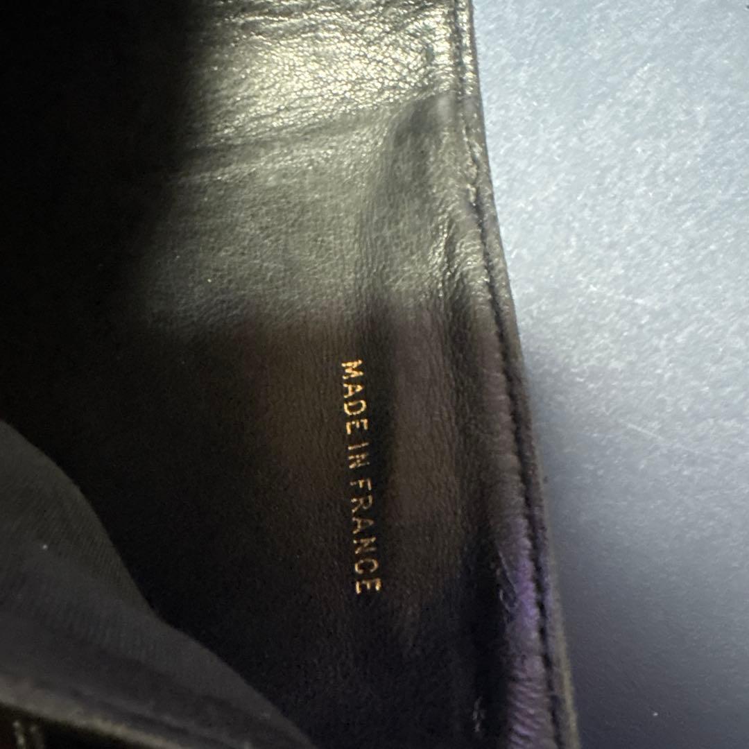 正規品　CHANEL ビコローレ ラムスキン 二つ折り財布 Wホック