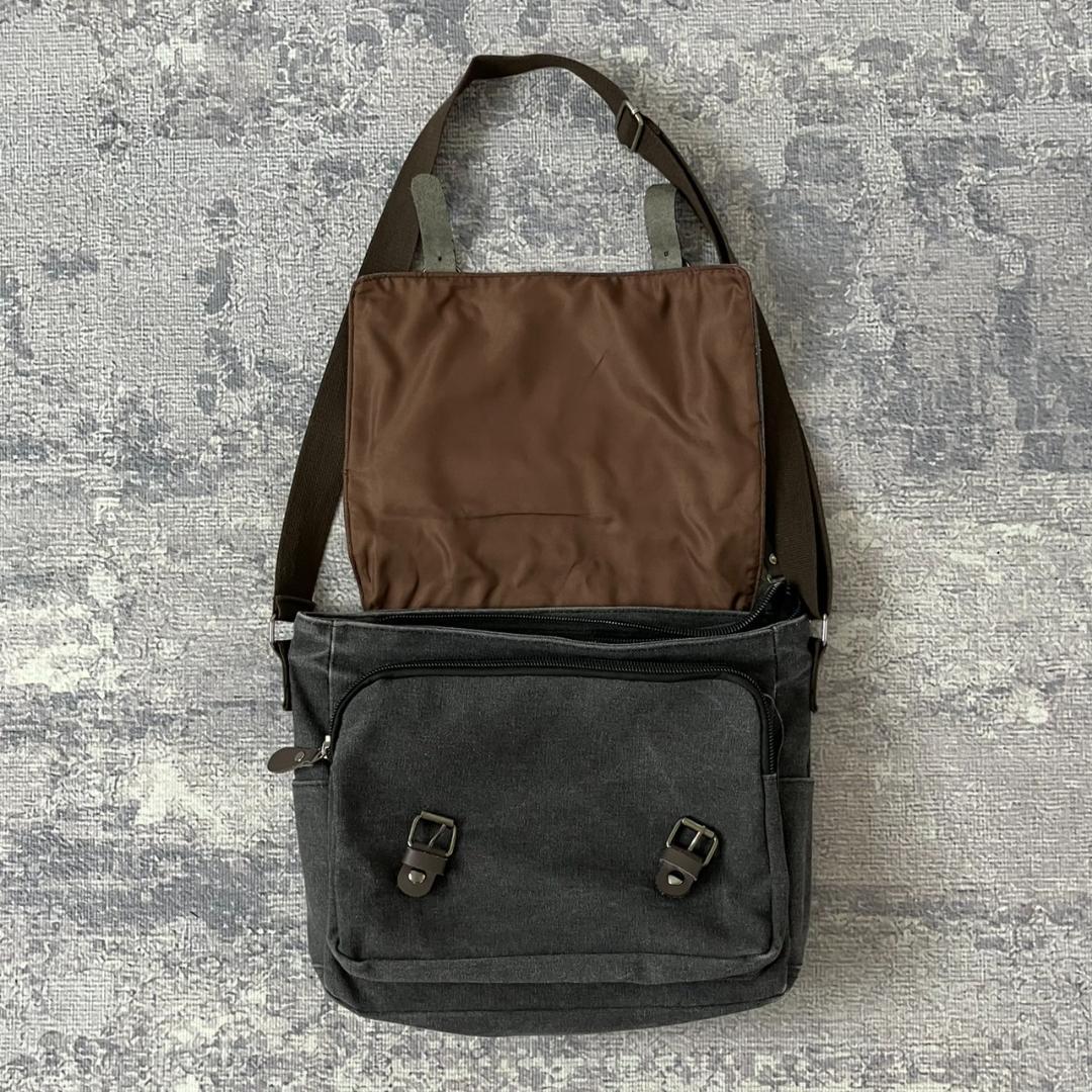 【Y2K】archive leather shoulder bag 00S