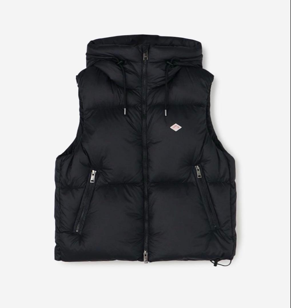 う〜たんさま専用　新品DANTONダントン　フードダウンベスト　レディースS 黒