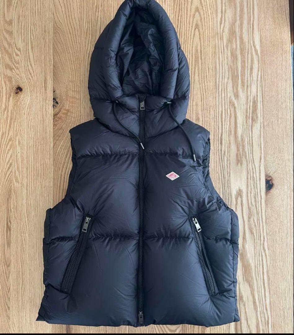 う〜たんさま専用　新品DANTONダントン　フードダウンベスト　レディースS 黒