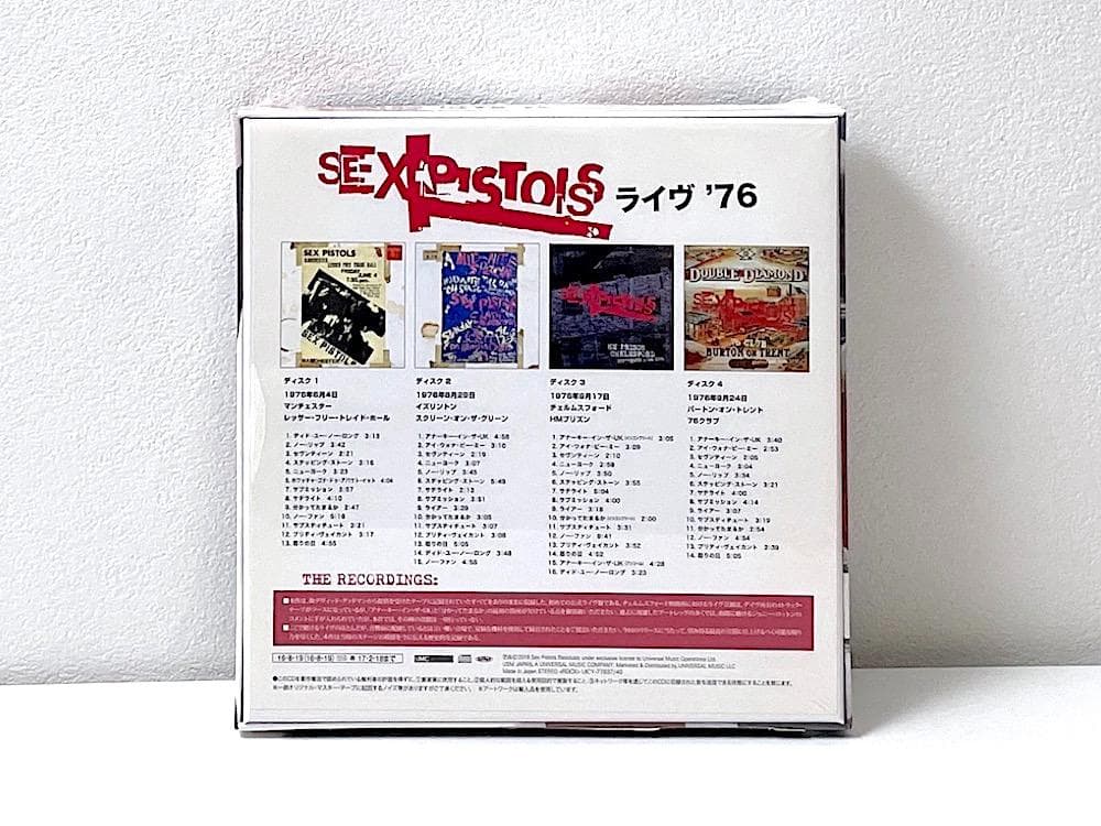 新品未開封 廃盤 BOX セックス・ピストルズ ライヴ'76 完全生産限定盤
