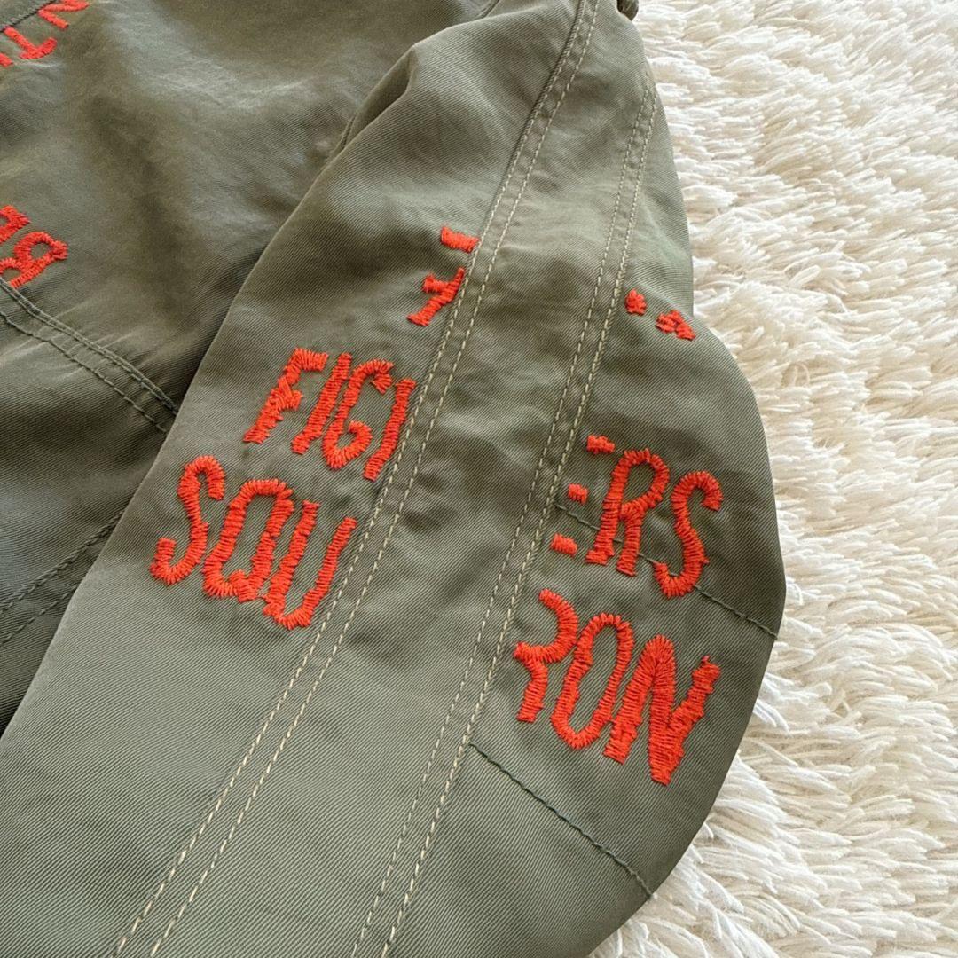DIESEL 総刺繍 MA-1 ミリタリージャケット フライトジャケット