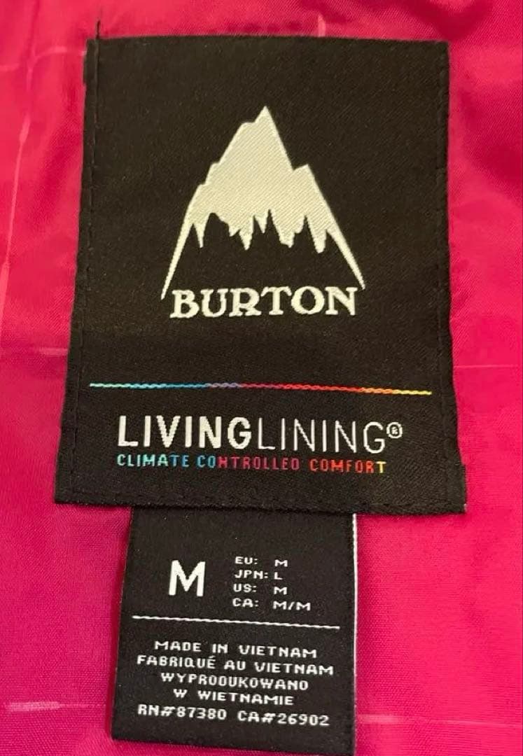 新品・未使用品・Mサイズ・スノボ・BURTON 花柄 フード付きジャケット