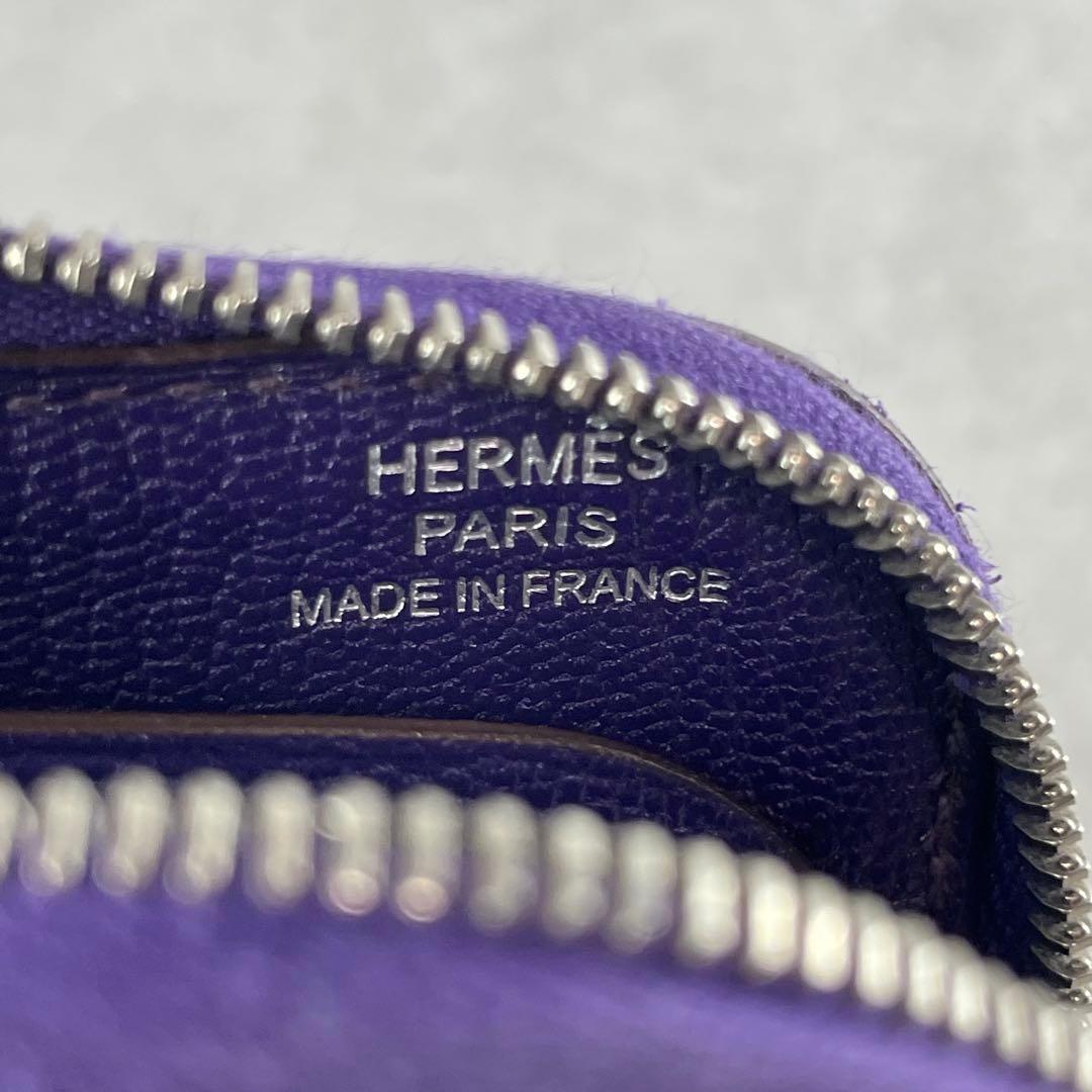 良品✨ HERMES エルメス リミックス カードケース レザー パープル