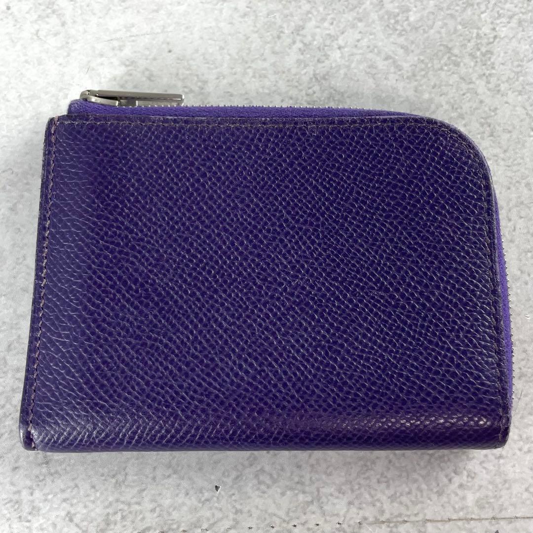 良品✨ HERMES エルメス リミックス カードケース レザー パープル