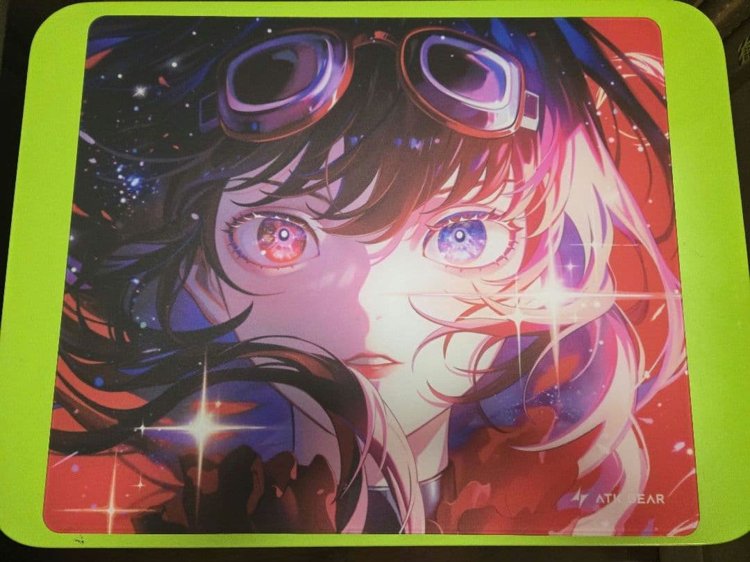 マウス・トラックボール ATK Glass Mouse Pad Crimson Edition