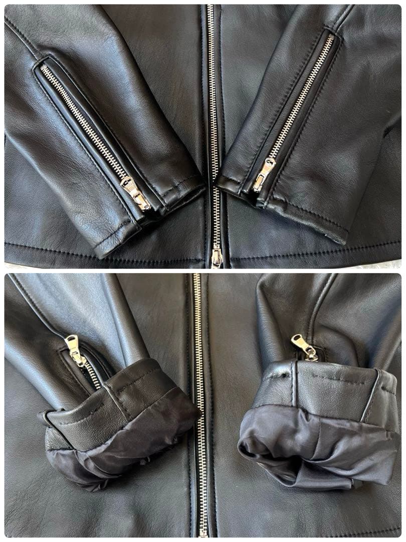 しん 】B&Yユナイテッドアローズ BY シープシングルライダース 本革