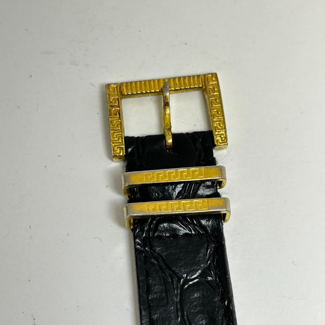 【稼働】VERSACE ヴェルサーチ メデューサ ホワイト/ゴールド文字盤