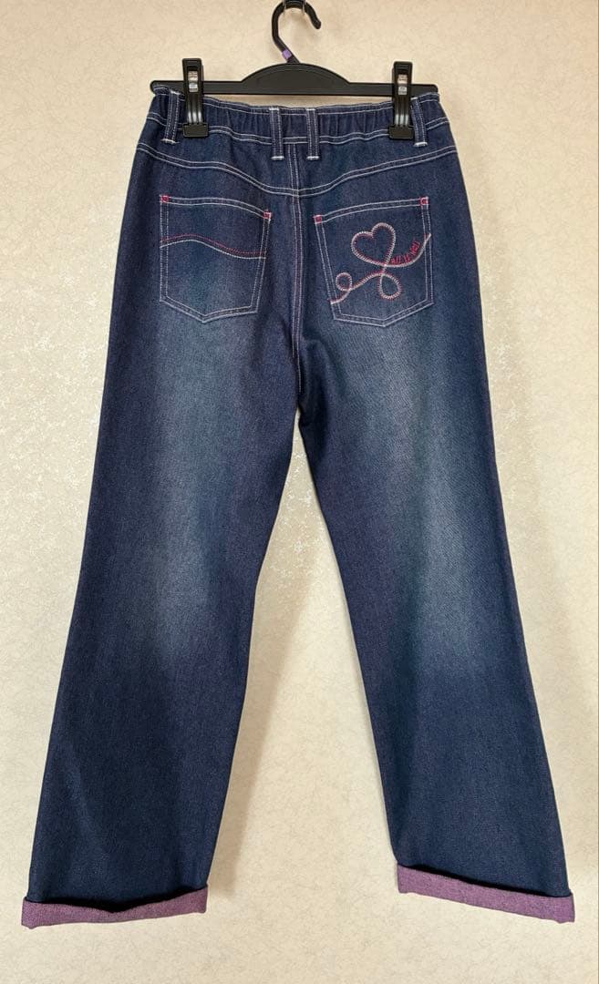 新品・未使用✨　裏地のカラーがキュート♡ ミスエディコレクション　デニムパンツ