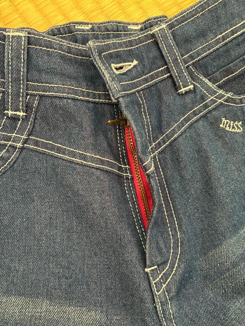 新品・未使用✨　裏地のカラーがキュート♡ ミスエディコレクション　デニムパンツ
