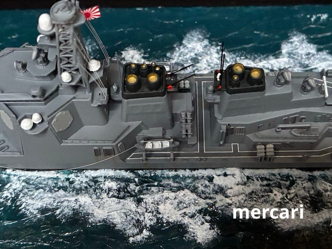 1／700 イージス護衛艦みょうこう 洋上ジオラマ仕上