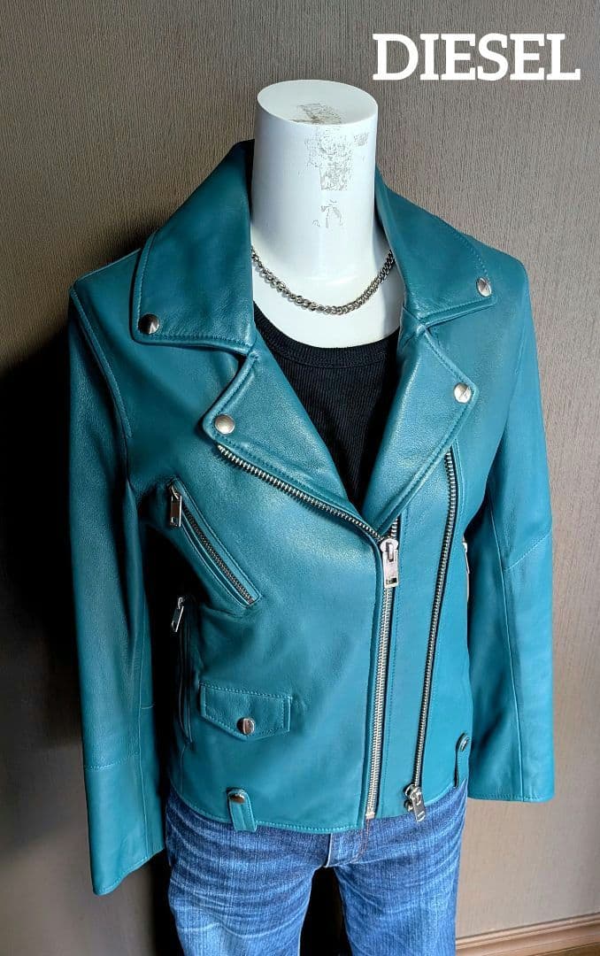 《Vintage グランジ》DIESEL レザーライダースジャケット ジャンパー