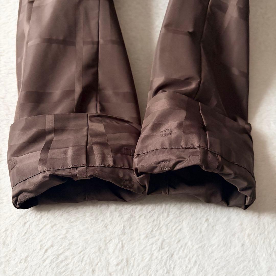 6203 美品✨ バーバリーロンドン トレンチコート 46 シャドーチェック 茶