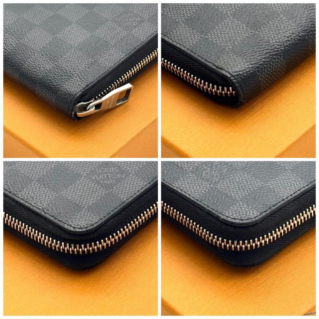 【最高級美品】ルイヴィトン ダミエ グラフィット ジッピーオーガナイザー 長財布