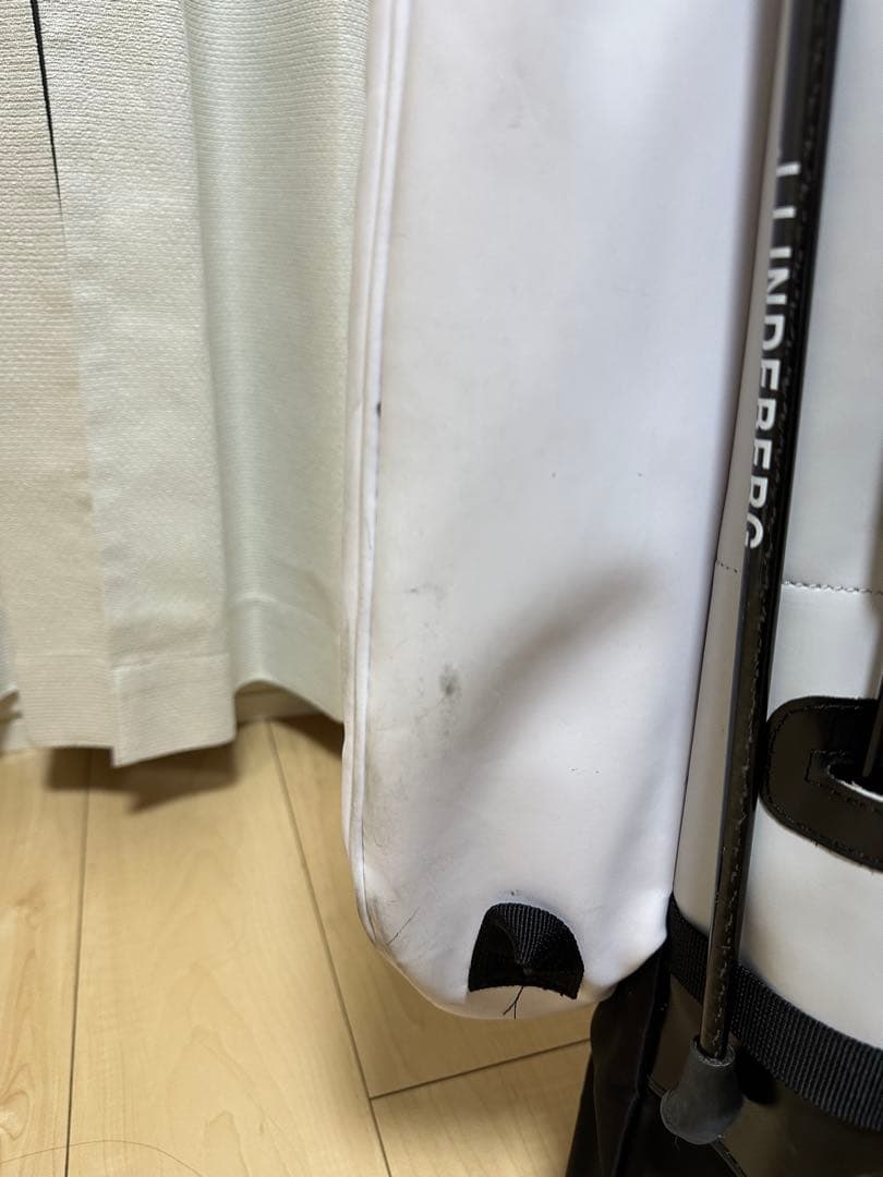 Vessel × J.Lindeberg ホワイト キャディバッグ