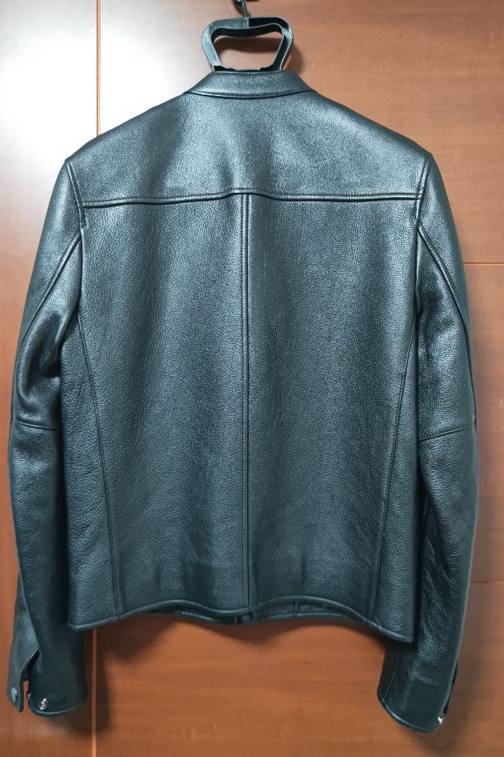 【高級美品】 お値下げ可 COACH ブラック シングルライダースジャケット M