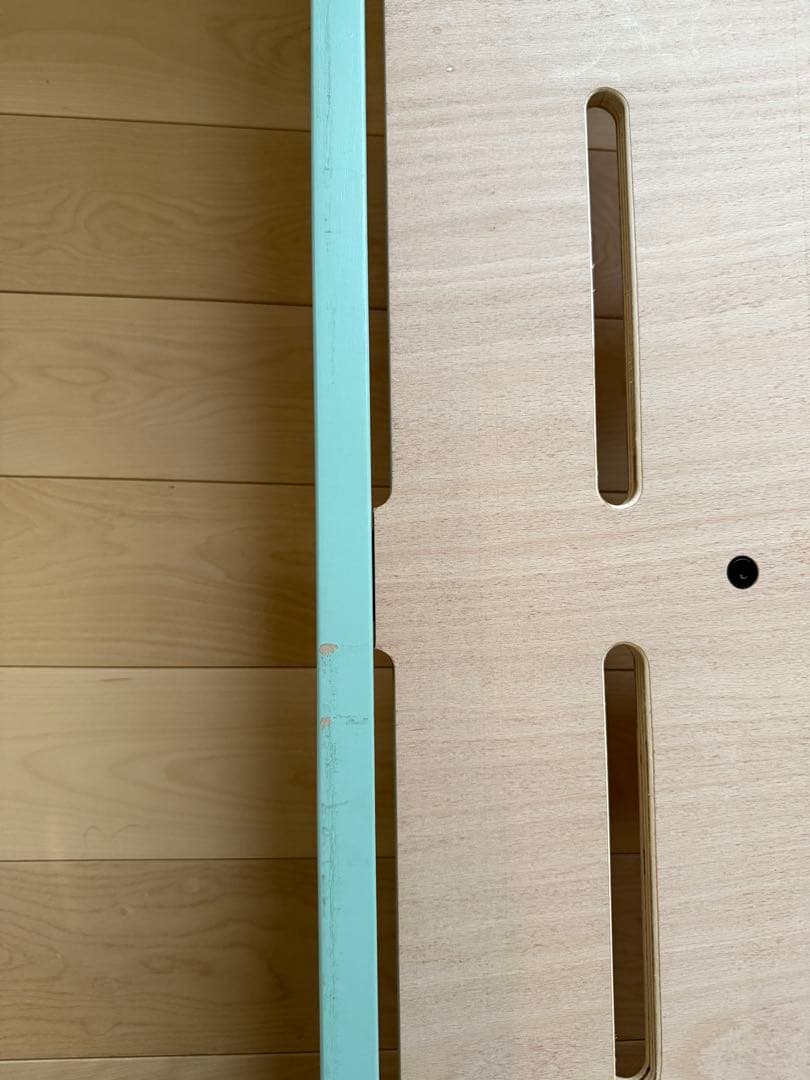 HOPPLキッズベッド 120x70x45 シーグリーン ベッドガード1枚付き