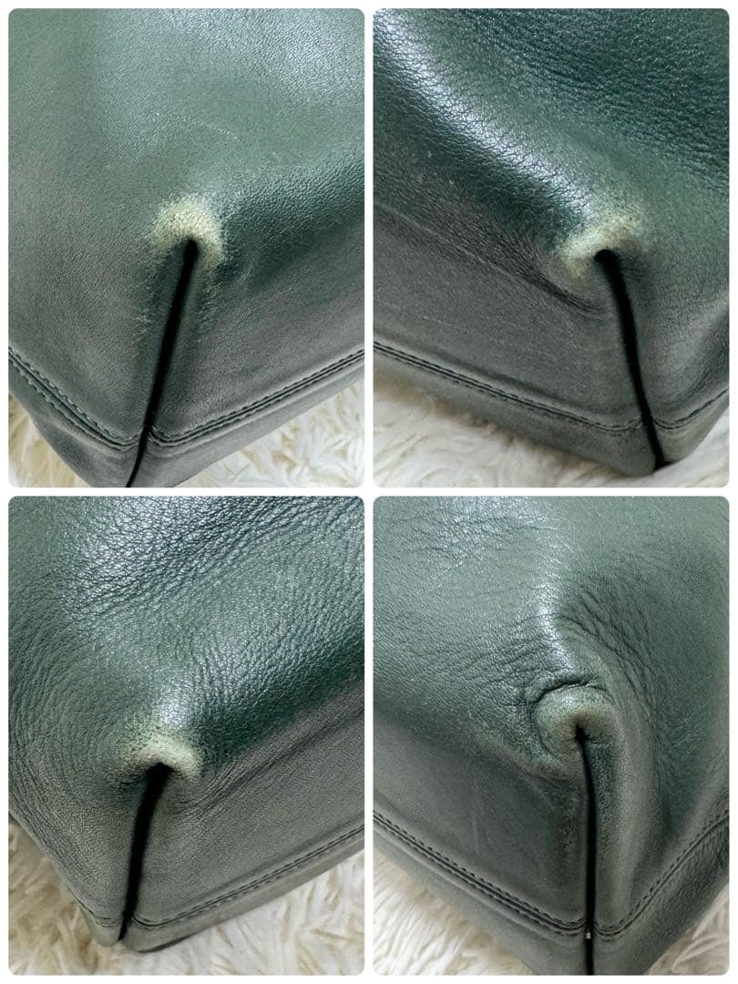 オールドコーチ 4140 トートバッグ カーキ グラブタンレザー 大容量 肩掛け