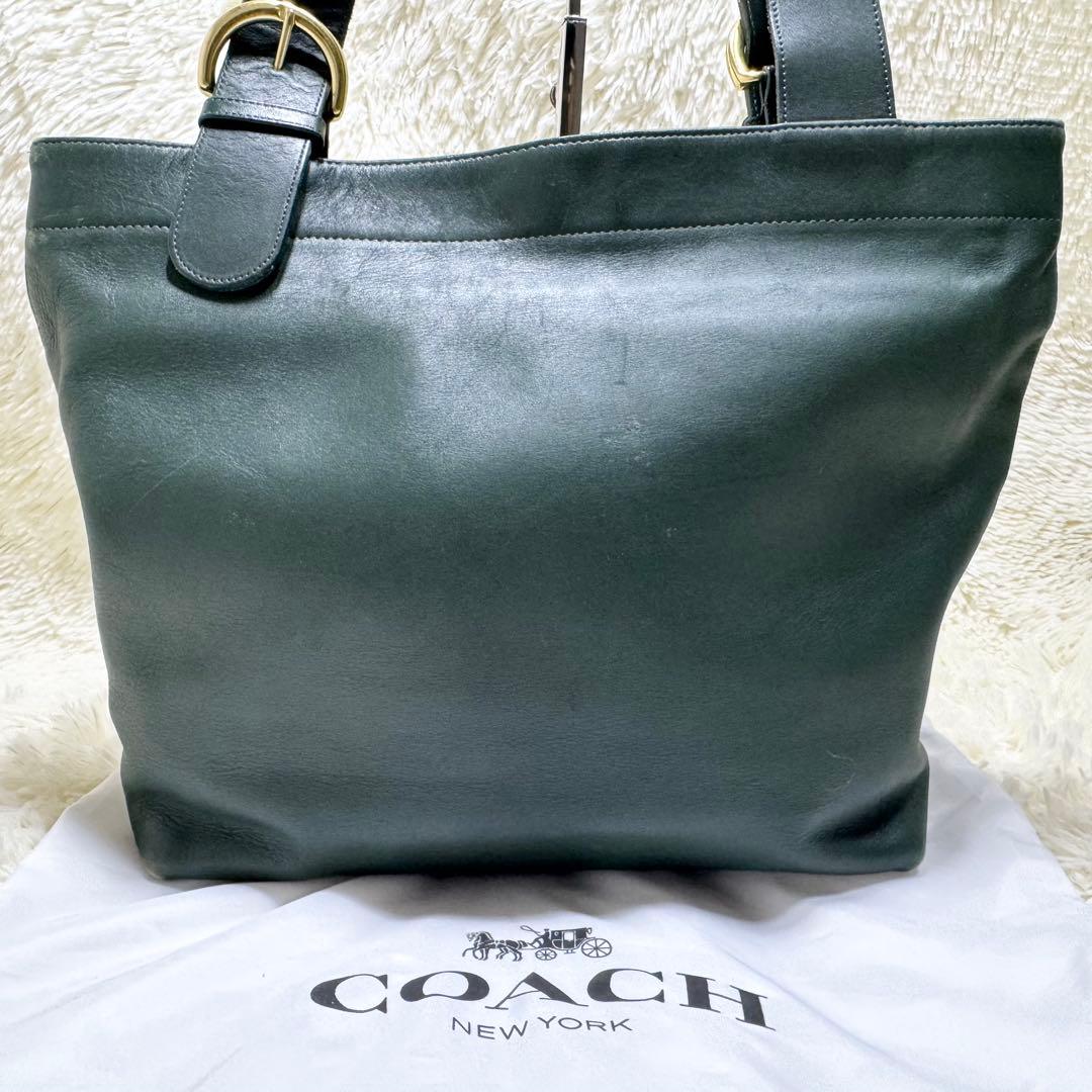 オールドコーチ 4140 トートバッグ カーキ グラブタンレザー 大容量 肩掛け