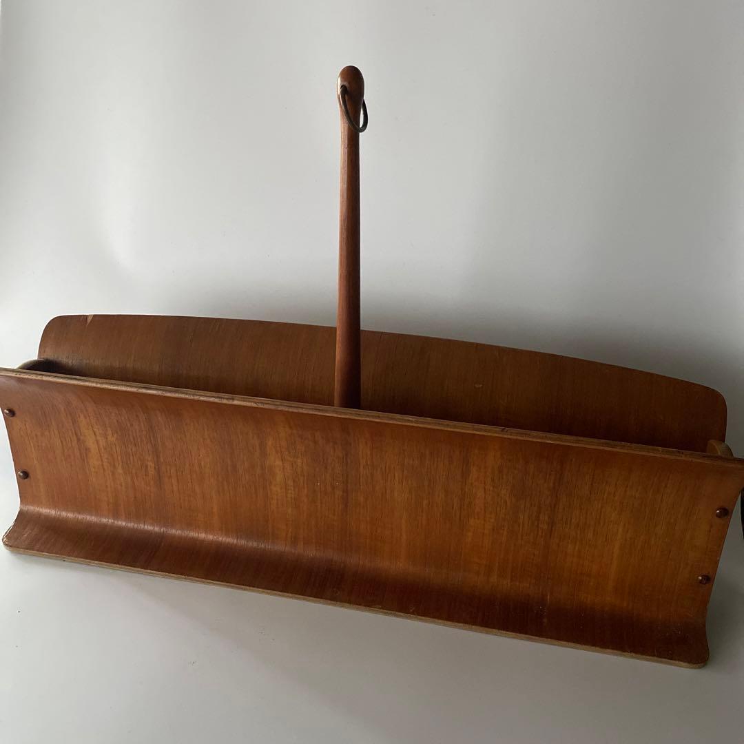 希少 山口木工 チーク スリッパラック マガジンラック 剣持勇