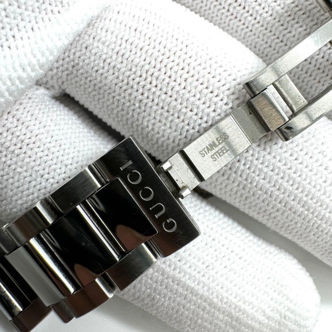 【美品】GUCCI 腕時計 126.5 シルバー ピンクゴールド G ロゴ