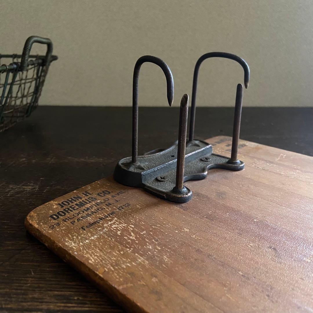 ビンテージ　木製バインダー　アメリカ製　クリップボード　年代物