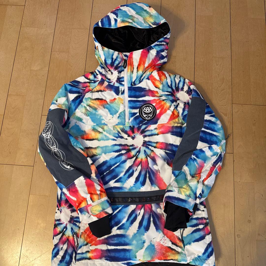 686 infiDRY タイダイ スノーボードジャケット M