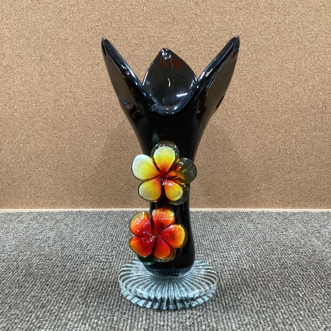 昭和レトロ　ガラス花瓶