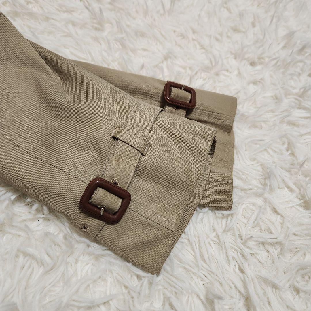 【英国製】アクアスキュータム アクア5 ダブル トレンチコート カーキ 8