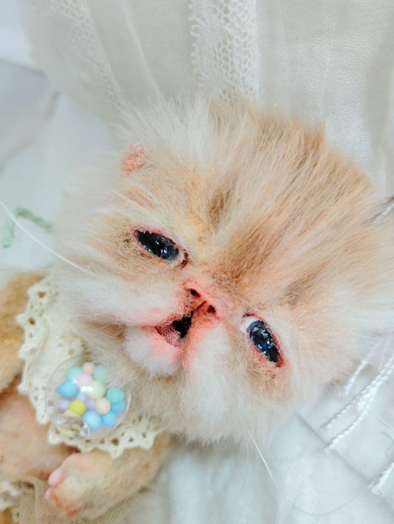 子猫ちゃん♡生後8日♡本当にミルク飲めるよ♡ちー出ます♡アートドール♡ぬいぐるみ