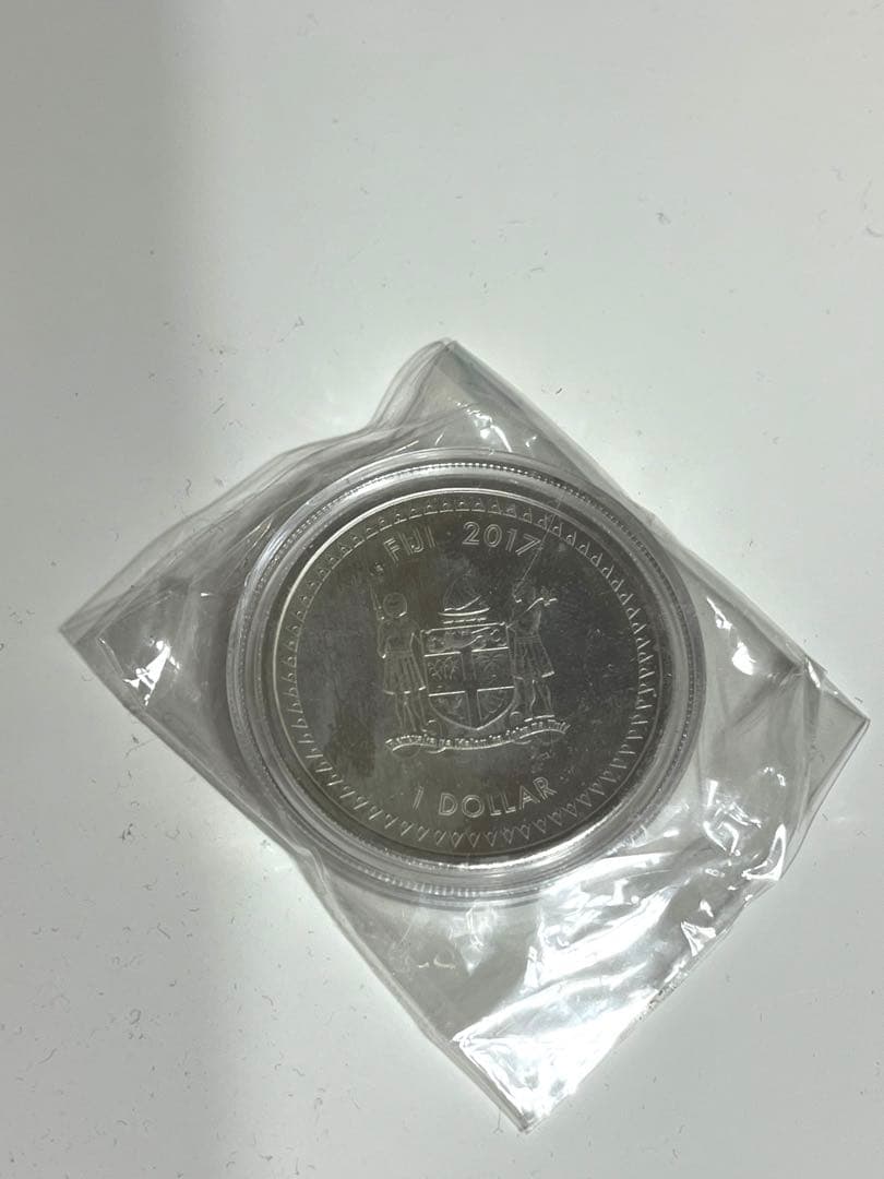 フィジー $1 葛飾 北斎　銀貨