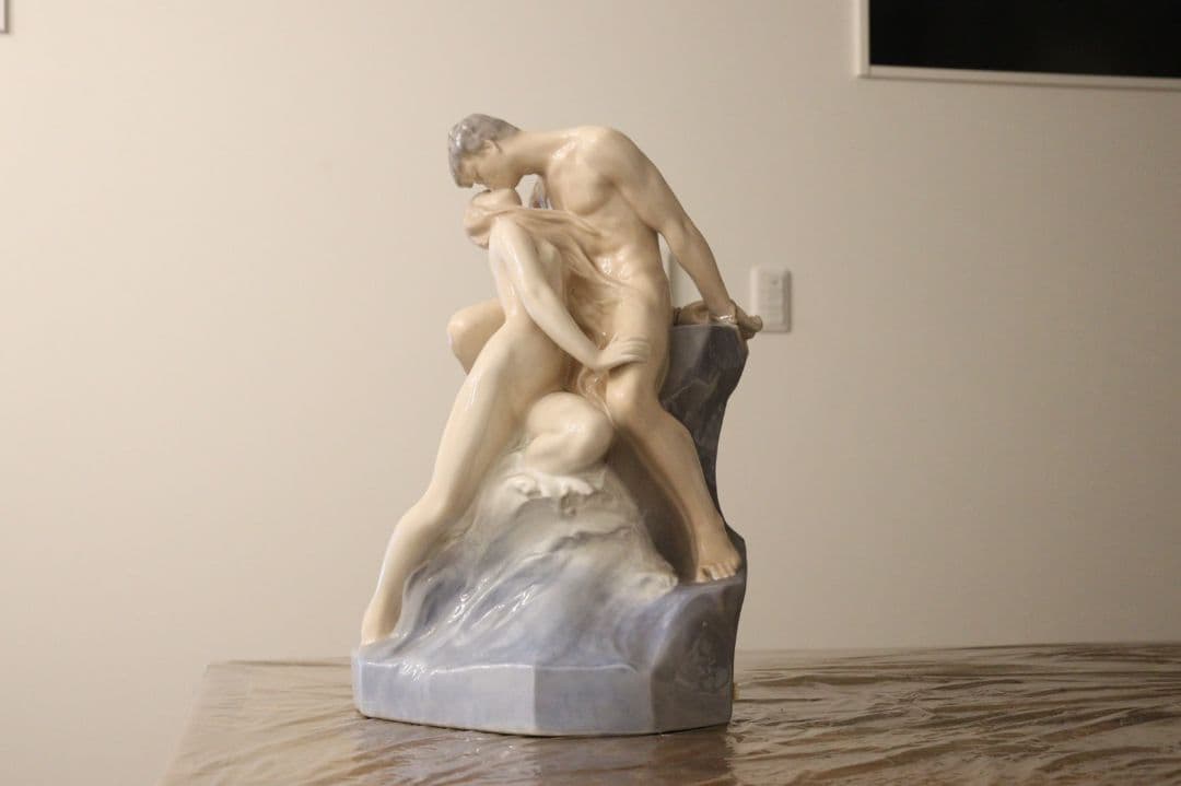 ロイヤルコペンハーゲン　WAVE AND ROCK フィギュリン　置物　大型