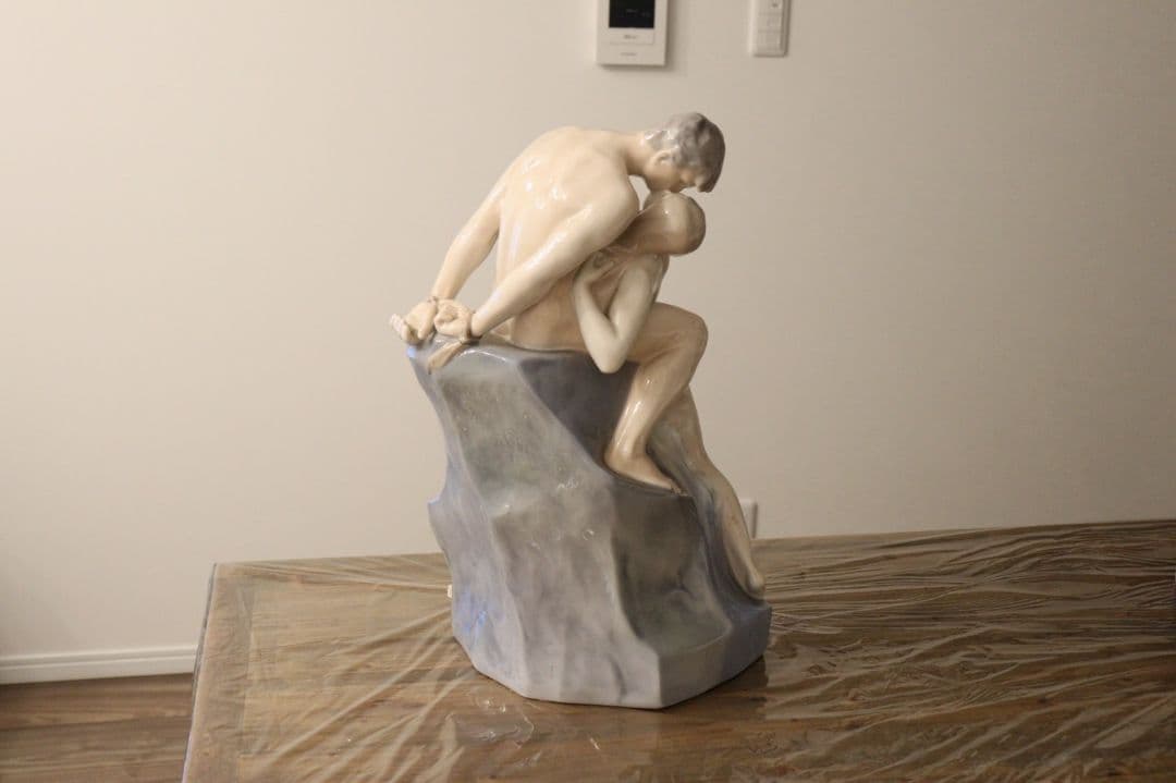 ロイヤルコペンハーゲン　WAVE AND ROCK フィギュリン　置物　大型