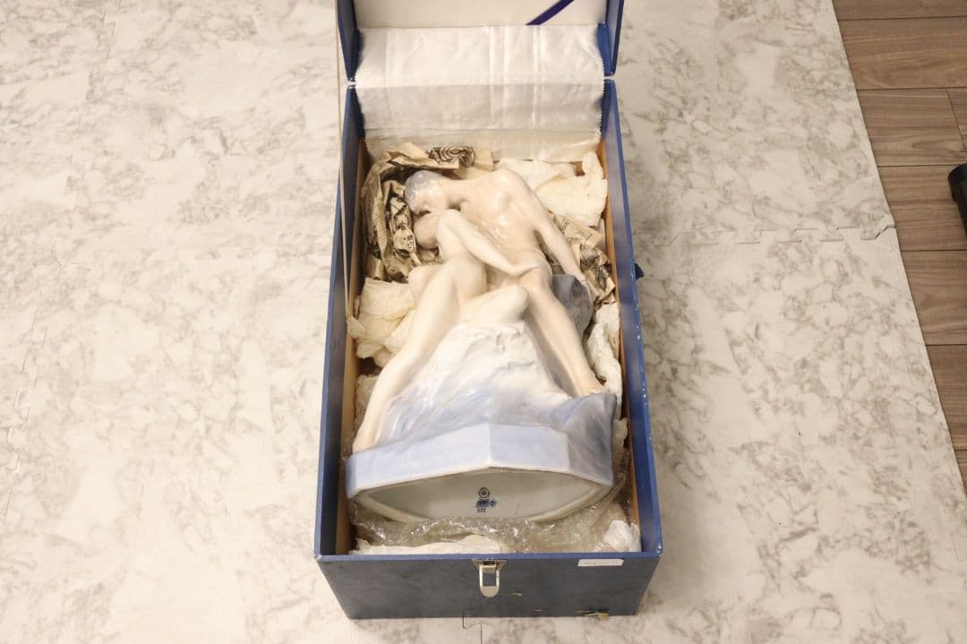 ロイヤルコペンハーゲン　WAVE AND ROCK フィギュリン　置物　大型