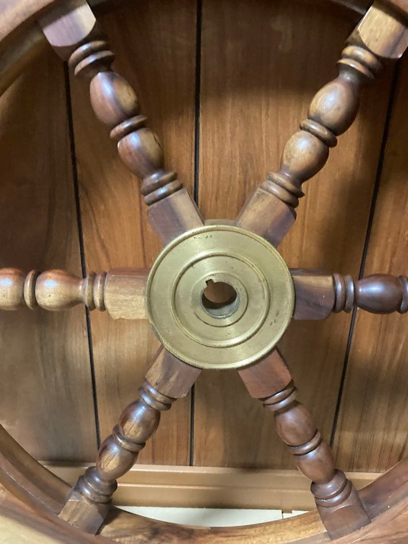 船の舵　ヴィンテージ　アンティーク　インテリア　舵　最終値下げ