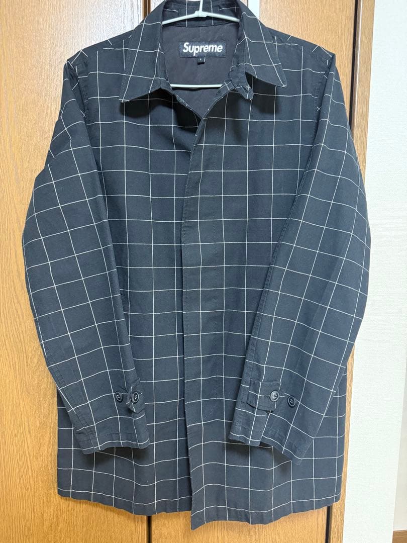 Supreme チェック柄 トレンチコート L シュプリーム