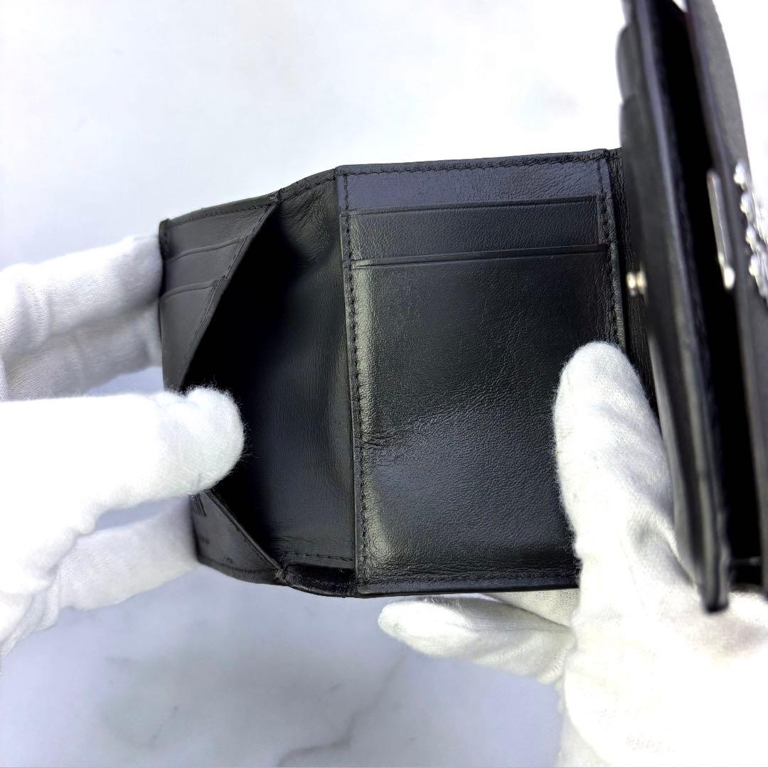 【極美品✨】LOEWE アナグラム トライフォールド ウォレット三つ折り財布