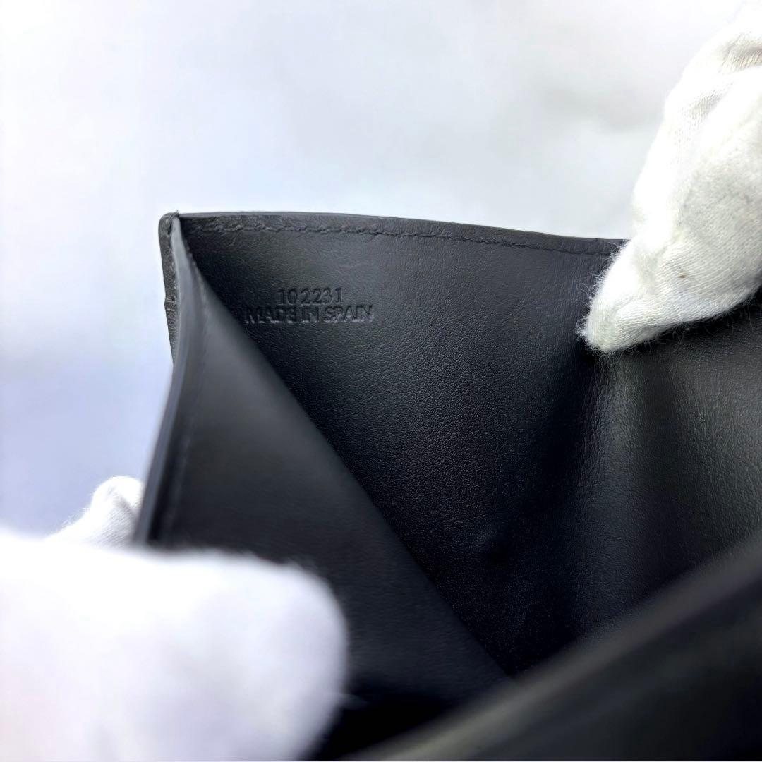 【極美品✨】LOEWE アナグラム トライフォールド ウォレット三つ折り財布