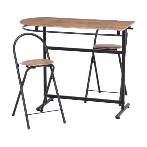 3点セット　カウンターテーブル×1・チェア×2　スチール脚☆