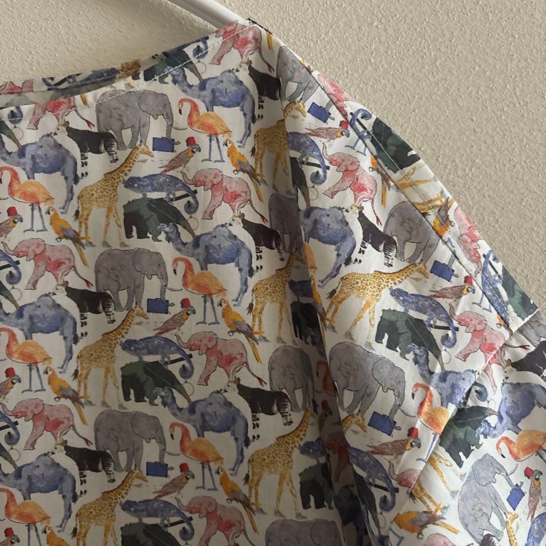 ウキョウ様　プルオーバーM半袖×2 リバティ Queue for the Zoo