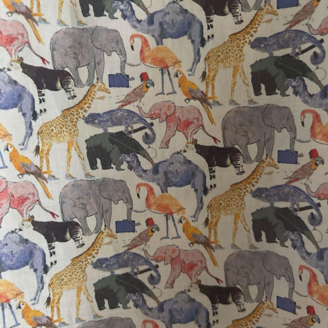 ウキョウ様　プルオーバーM半袖×2 リバティ Queue for the Zoo