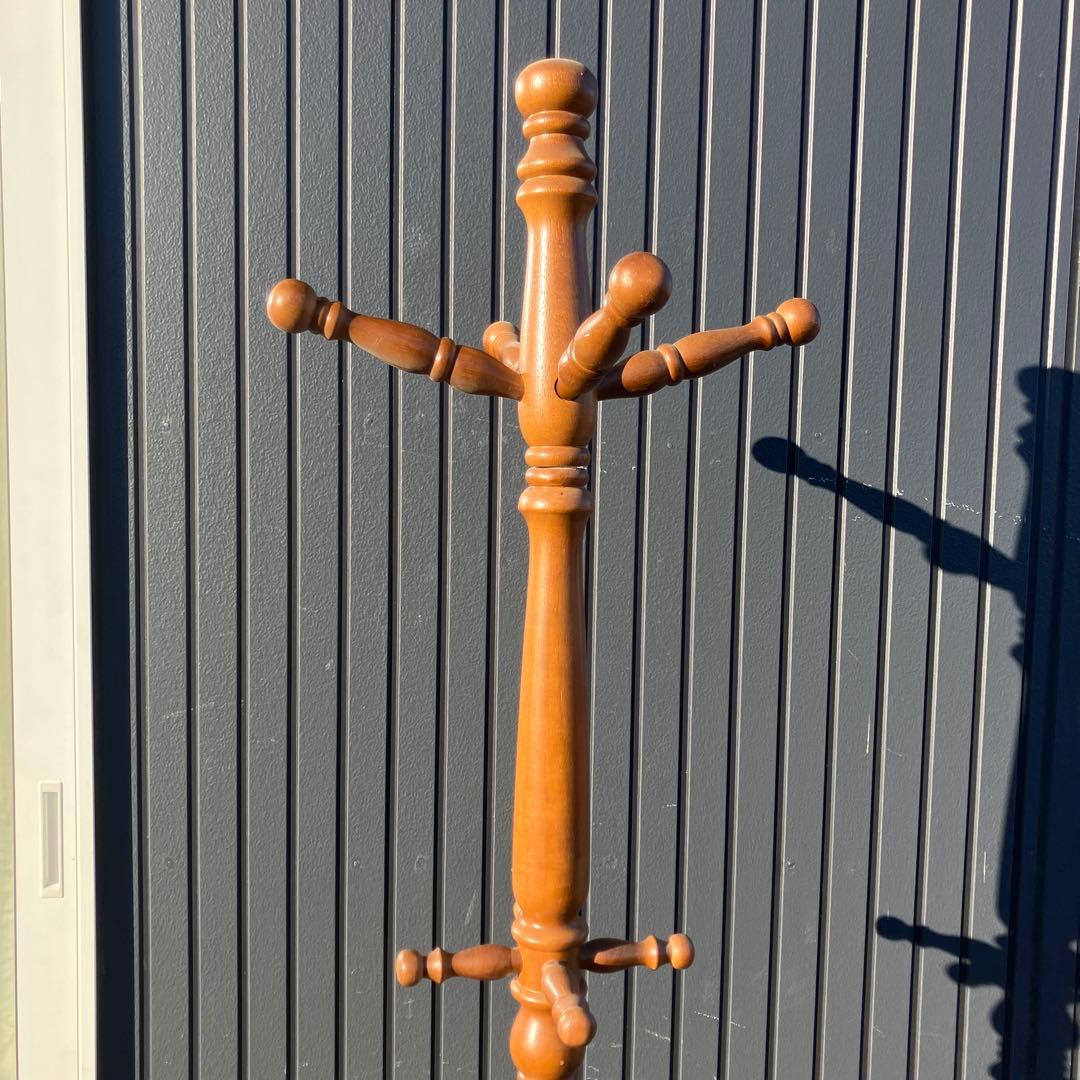 昭和レトロ 木製 ポールハンガー ハンガーラック 傘立て ビンテージ 古家具