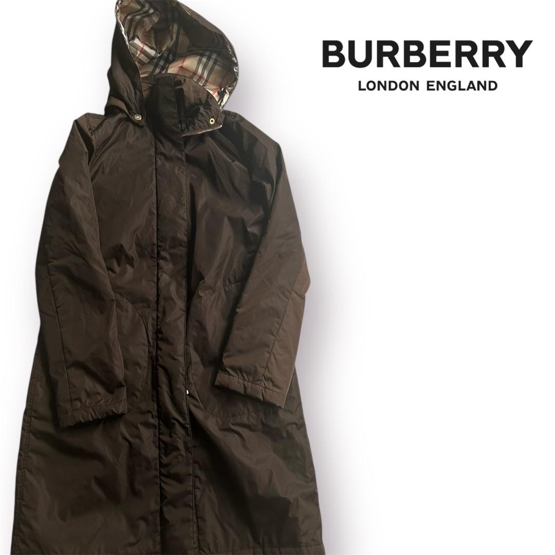 極美品 BURBERRY ロンドン 2way コート ノバチェック ブラウン
