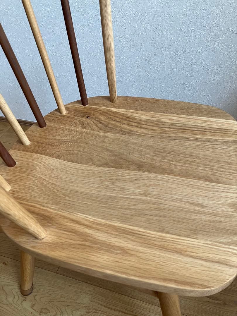 アデペシュ　ハーフラウンドチェア　オーク　ウォルナット　木製　チェア