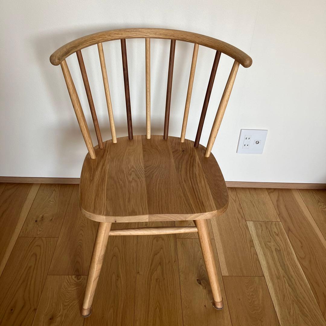 アデペシュ　ハーフラウンドチェア　オーク　ウォルナット　木製　チェア