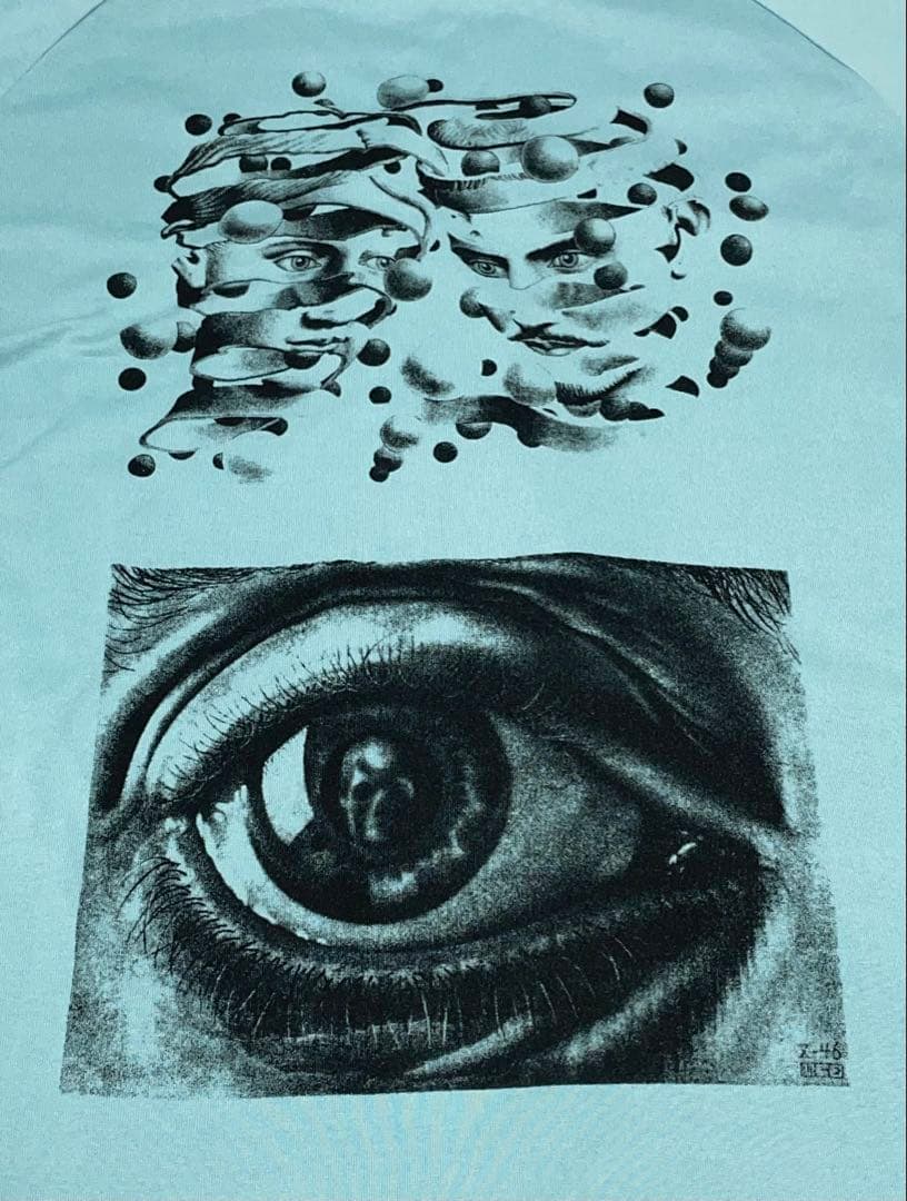 トップス knmen127-0410 Supreme 17ssEscherBaseball