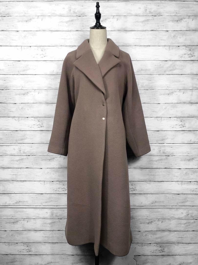 完売品！ ノエラ ファーティペット付フレアチェスターコート ブラウン Mサイズ