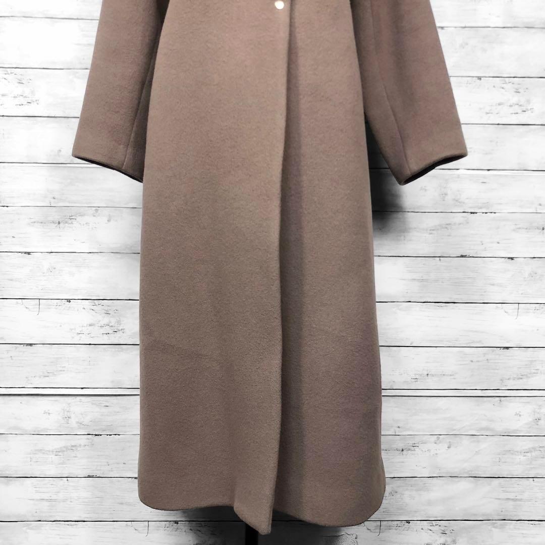 完売品！ ノエラ ファーティペット付フレアチェスターコート ブラウン Mサイズ