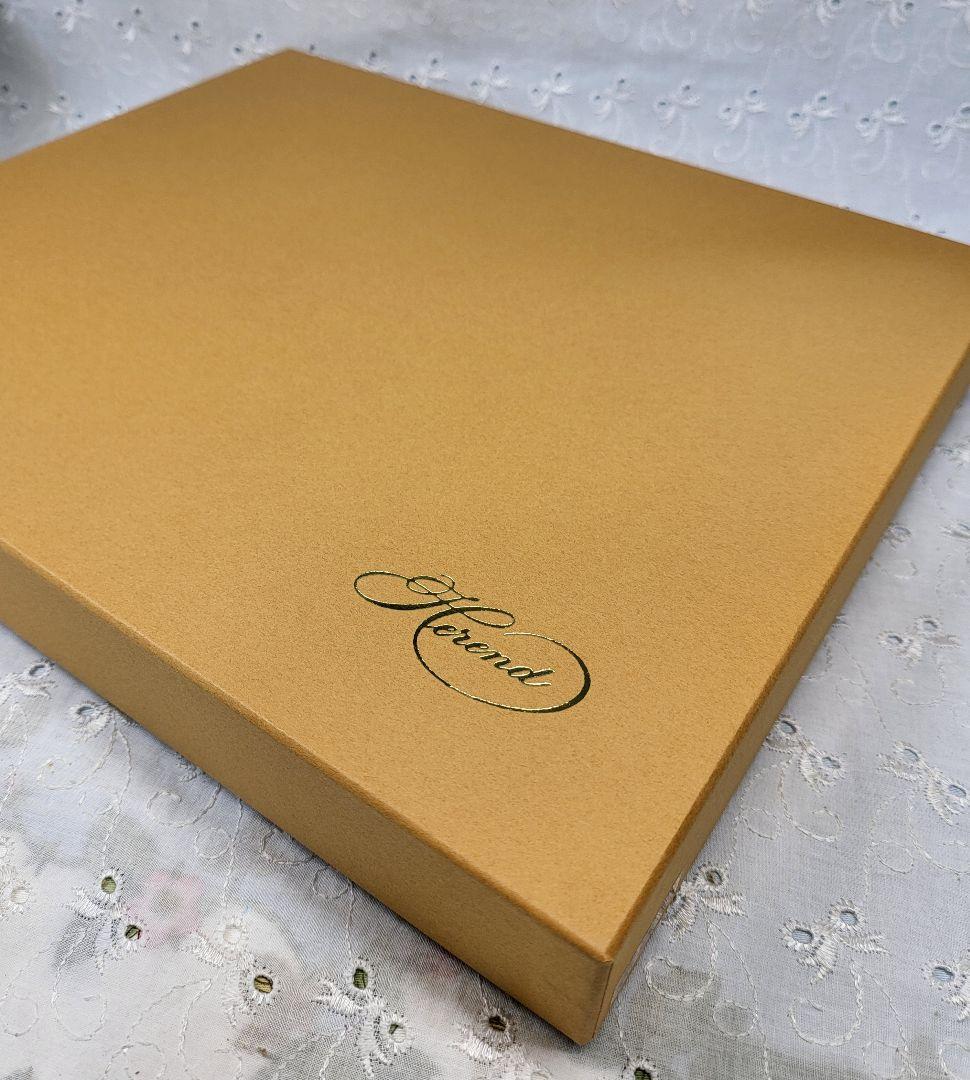 未使用✨ヘレンド アポニー グリーン オーバルプレート 大皿 楕円形 箱付き②